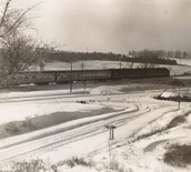 RR crossing in snow